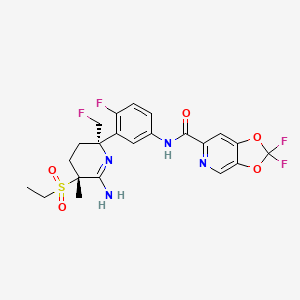 molecular formula C22H22F4N4O5S B11927055 JNJ-67569762 