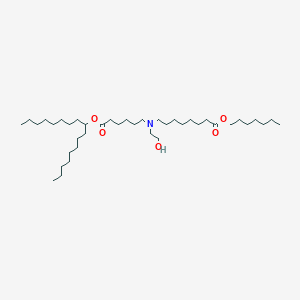 molecular formula C40H79NO5 B11927076 heptyl 8-[(6-heptadecan-9-yloxy-6-oxohexyl)-(2-hydroxyethyl)amino]octanoate 