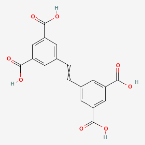 molecular formula C18H12O8 B11927093 5,5'-(Ethene-1,2-diyl)diisophthalic acid 