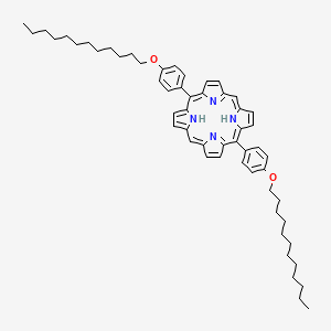 molecular formula C56H70N4O2 B11927103 5,15-Bis(4-(dodecyloxy)phenyl)porphyrin 