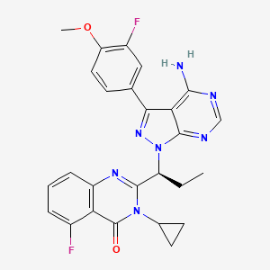molecular formula C26H23F2N7O2 B11927118 IHMT-PI3Kdelta-372 S-isomer 