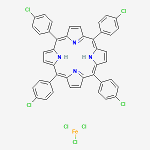 molecular formula C44H26Cl7FeN4 B11927137 meso-Tetrakis(4-chlorophenyl)porphyrin-Fe(III)chloride 