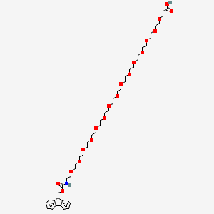 molecular formula C48H77NO19 B1192719 Fmoc-NH-PEG15-CH2CH2COOH 