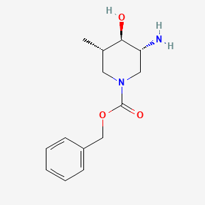 molecular formula C14H20N2O3 B11927221 benzyl (3R,4R,5S)-3-amino-4-hydroxy-5-methylpiperidine-1-carboxylate 