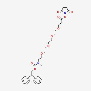 molecular formula C31H38N2O10 B1192723 Fmoc-NMe-PEG4-NHS ester 