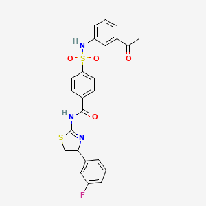 molecular formula C24H18FN3O4S2 B11927240 Phgdh-IN-3 