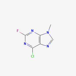 molecular formula C6H4ClFN4 B11927265 6-Chloro-2-fluoro-9-methyl-9h-purine 