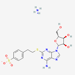 molecular formula C18H24N6O7S2 B11927286 PSB 0777 ammonium 
