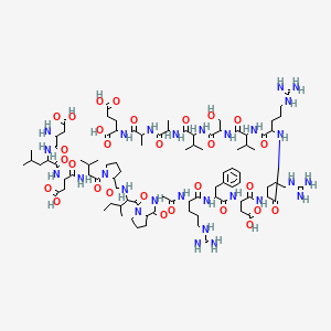 molecular formula C92H150N28O29 B11927304 H-DL-Asp-DL-Leu-DL-Asp-DL-Val-DL-Pro-DL-xiIle-DL-Pro-Gly-DL-Arg-DL-Phe-DL-Asp-DL-Arg-DL-Arg-DL-Val-DL-Ser-DL-Val-DL-Ala-DL-Ala-DL-Glu-OH 