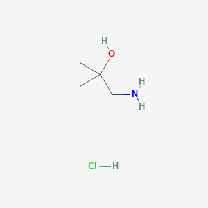 molecular formula C4H10ClNO B11927377 1-(Aminomethyl)cyclopropanol hydrochloride CAS No. 1215417-77-8