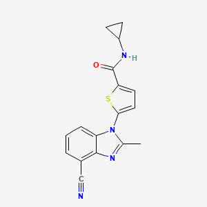 molecular formula C17H14N4OS B1192745 Genz-669178 