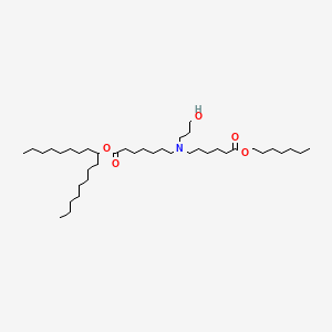 molecular formula C40H79NO5 B11927534 heptadecan-9-yl 7-[(6-heptoxy-6-oxohexyl)-(3-hydroxypropyl)amino]heptanoate 