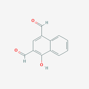 molecular formula C12H8O3 B11927585 4-Hydroxynaphthalene-1,3-dicarbaldehyde 