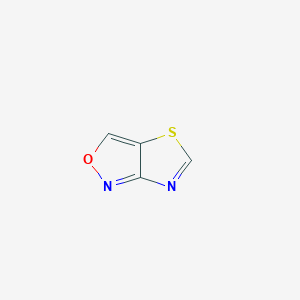 molecular formula C4H2N2OS B119276 [1,3]Thiazolo[4,5-c][1,2]oxazole CAS No. 141765-04-0