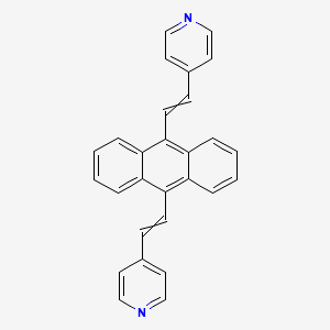 molecular formula C28H20N2 B11927637 9,10-di-[|A-(4-pyridyl)vinyl]anthracene 