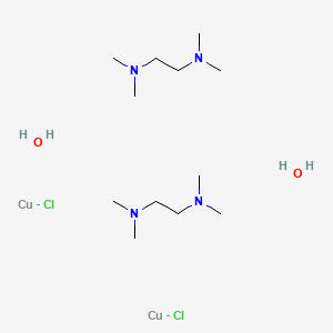 molecular formula C12H36Cl2Cu2N4O2 B11927687 DI-Micron-Hydroxo-Bis-[(N N N N-Tetramethyl-Ethylenedia E)Copper(II)]Chloride 