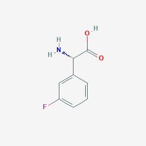 molecular formula C8H8FNO2 B119277 (2S)-2-amino-2-(3-fluorophenyl)acetic acid CAS No. 154006-66-3