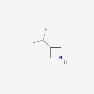 molecular formula C5H10FN B11927786 3-(1-Fluoroethyl)azetidine 