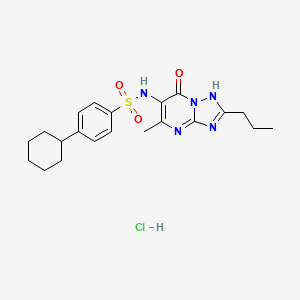 molecular formula C21H28ClN5O3S B1192783 GNE9278 HCl 