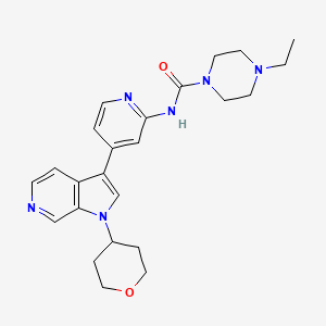 molecular formula C24H30N6O2 B1192784 GNF2133 