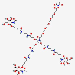 molecular formula C79H137N11O37 B11928002 Tri-GalNAc-NHS ester 