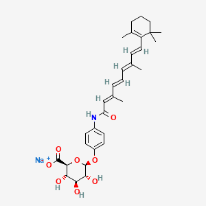 molecular formula C32H40NNaO8 B11928024 Fenretinide glucuronide monosodium salt 
