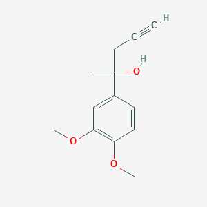 molecular formula C13H16O3 B11928072 2-(3,4-Dimethoxyphenyl)-4-pentyn-2-ol 