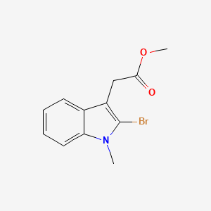 molecular formula C12H12BrNO2 B11928084 Methyl 2-(2-bromo-1-methyl-1H-indol-3-yl)acetate CAS No. 1260740-14-4
