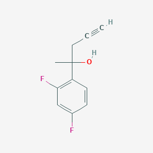 molecular formula C11H10F2O B11928133 2-(2,4-Difluorophenyl)-4-pentyn-2-ol 