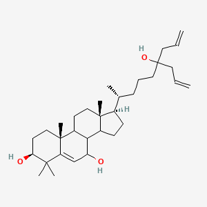 molecular formula C33H54O3 B1192819 (3S,7R,10R,13R,17R)-17-[(2R)-6-羟基-6-丙-2-烯基壬-8-烯-2-基]-4,4,10,13-四甲基-1,2,3,7,8,9,11,12,14,15,16,17-十二氢环戊并[a]菲-3,7-二醇 