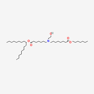 molecular formula C41H81NO5 B11928339 heptyl 8-[(7-heptadecan-9-yloxy-7-oxoheptyl)-(2-hydroxyethyl)amino]octanoate 