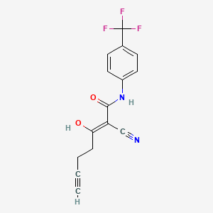 molecular formula C15H11F3N2O2 B1192834 Manitimus CAS No. 185915-33-7