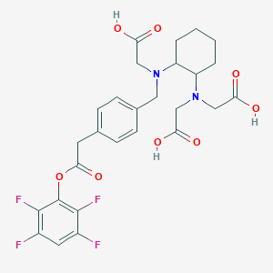 molecular formula C27H28F4N2O8 B11928379 (+/-)-H3Resca-tfp 