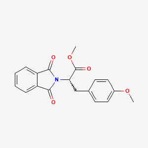 molecular formula C19H17NO5 B11928404 (S)-Methyl 2-(1,3-dioxoisoindolin-2-yl)-3-(4-methoxyphenyl)propanoate 