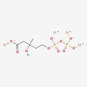 molecular formula C6H10Li4O10P2 B11928418 Mevalonic acid 5-pyrophosphate tetralithium 