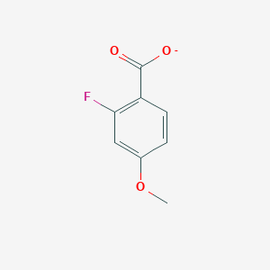 molecular formula C8H6FO3- B11928453 2-Fluoro-p-anisic Acid 