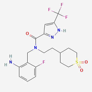 molecular formula C19H22F4N4O3S B11928468 PKM2 activator 10 