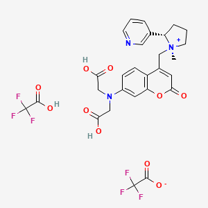 molecular formula C28H27F6N3O10 B11928495 PA-Nic TFA 