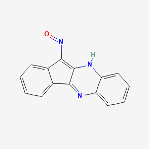 molecular formula C15H9N3O B1192851 11-亚硝基-10H-茚并[1,2-b]喹喔啉 CAS No. 23146-22-7