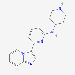 molecular formula C17H19N5 B1192852 IRAK inhibitor 1 CAS No. 1042224-63-4