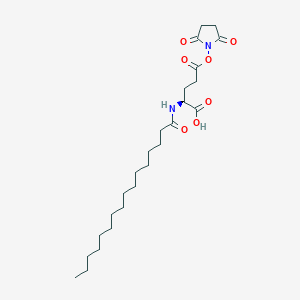 molecular formula C25H42N2O7 B11928618 Pal-Glu(OSu)-OH 
