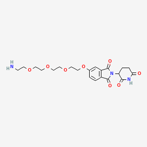 molecular formula C21H27N3O8 B11928887 Thalidomide-5-PEG4-NH2 