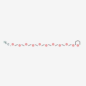 molecular formula C26H48O11 B11928975 Propargyl-PEG9-THP 