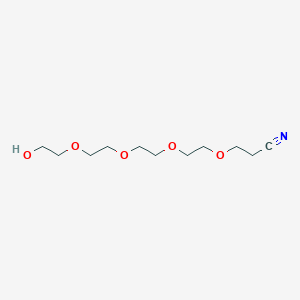 molecular formula C11H21NO5 B1192898 Hydroxy-PEG4-C2-nitrile 