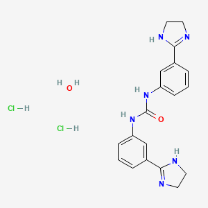 molecular formula C19H24Cl2N6O2 B11929019 Imidocarb dihydrochloride monohydrate 
