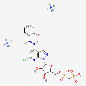 molecular formula C20H30ClFN6O9P2 B11929062 AB-680 ammonium 