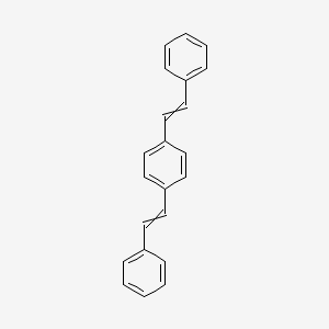 molecular formula C22H18 B11929093 Benzene, 1,4-bis(2-phenylethenyl)- 