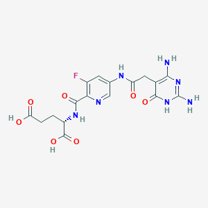 molecular formula C17H18FN7O7 B11929107 TH9619 