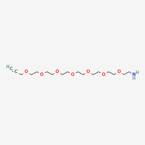 molecular formula C17H33NO7 B11929135 Propargyl-peg7-amine 