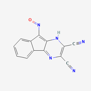 molecular formula C13H5N5O B11929142 Cysteine protease inhibitor-2 